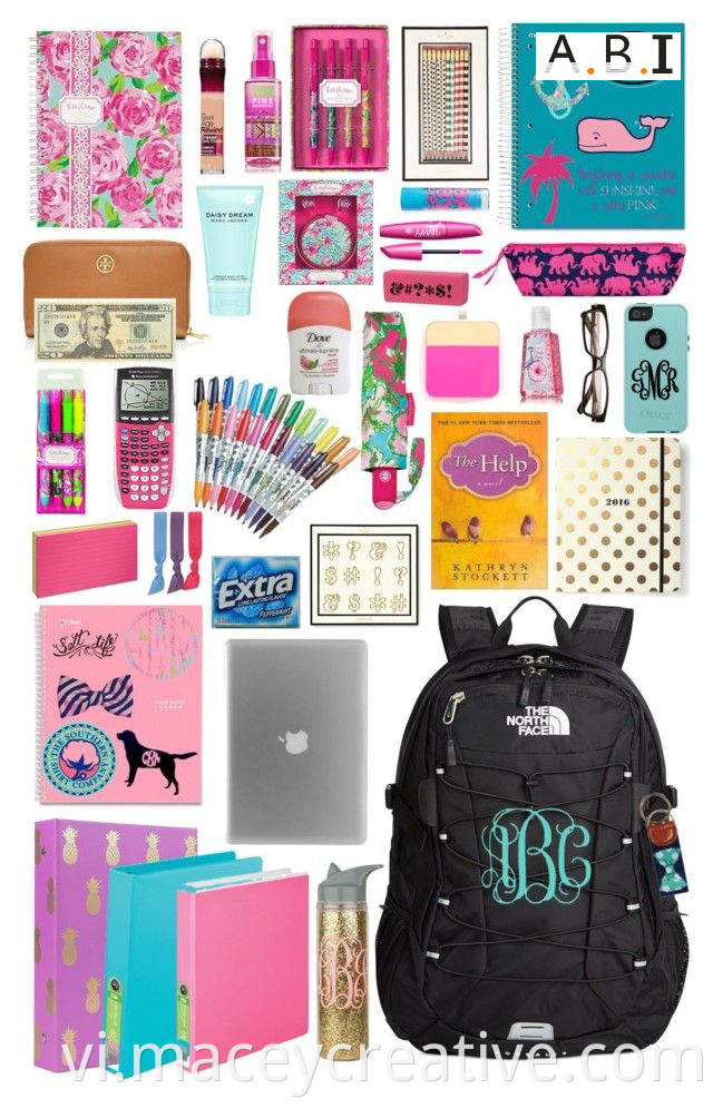 Back to School Kit sinh viên cơ bản đơn giản là túi ba lô giá rẻ